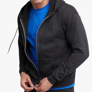 Hanes - Men's Zip-up Hoodie - Charcoal